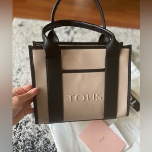 Tous Bag Medium Black and beige Amaya Kaos Icon Shopping bag New With Tags